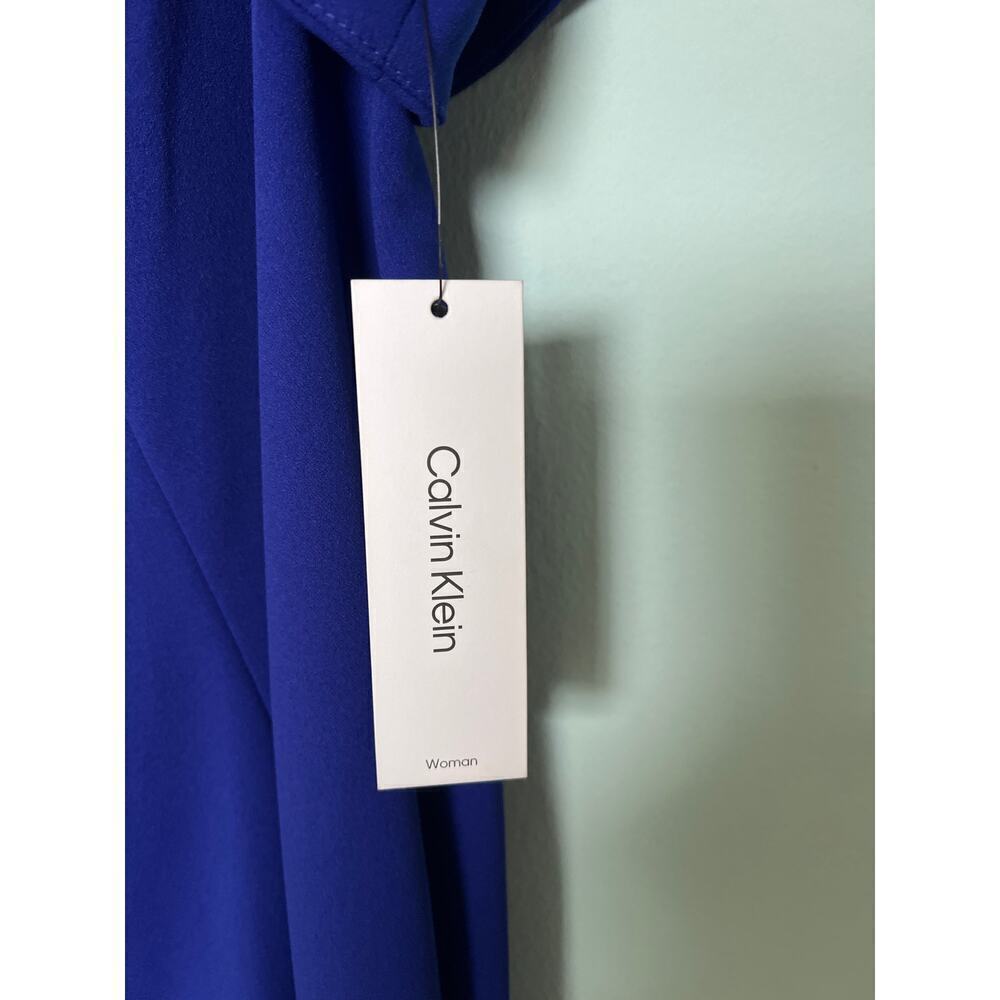 Calvin Klein: Royal Blue A Line Women’s short Sleeve Dress Size 22 - Picture 2 of 8